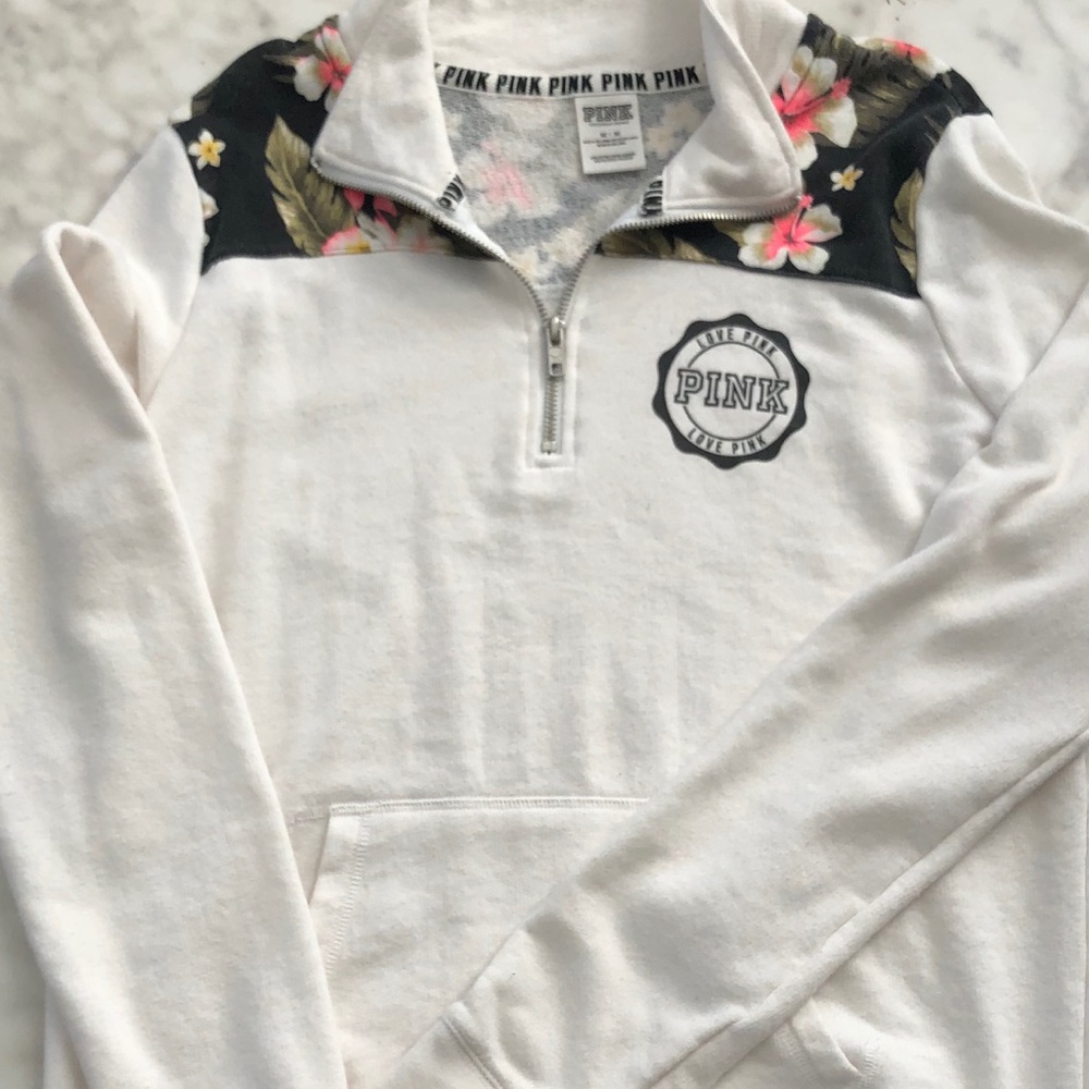 Pink VS Quarter Zip Pullover